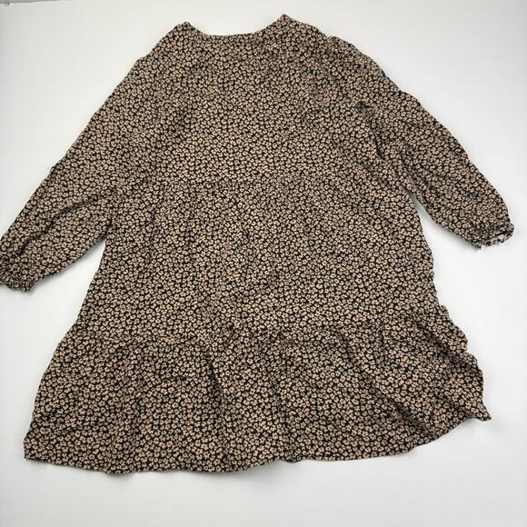 Zara Black Neutral Floral Dress - Picture 5 of 5